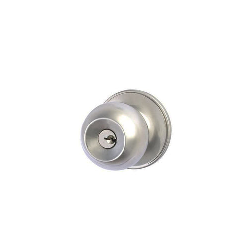 CYCLO DOOR KNOB HANDLE PASSAGE SET STAINLESS STEEL