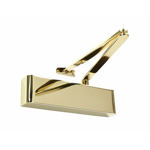 DOOR CLOSER COMBINED UNIT FLAT BAR ARMSET ELECTRO BRASS TS.