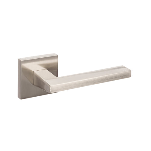 MATRIX DOOR LEVER HANDLE SET BRUSHED NICKEL