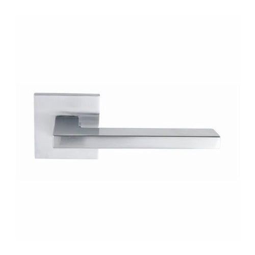 MATRIX DOOR HANDLE LEVER SET SATIN CHROME