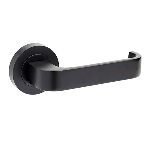 STREAMLINE DOOR LEVER HANDLE ON ROUND ROSE