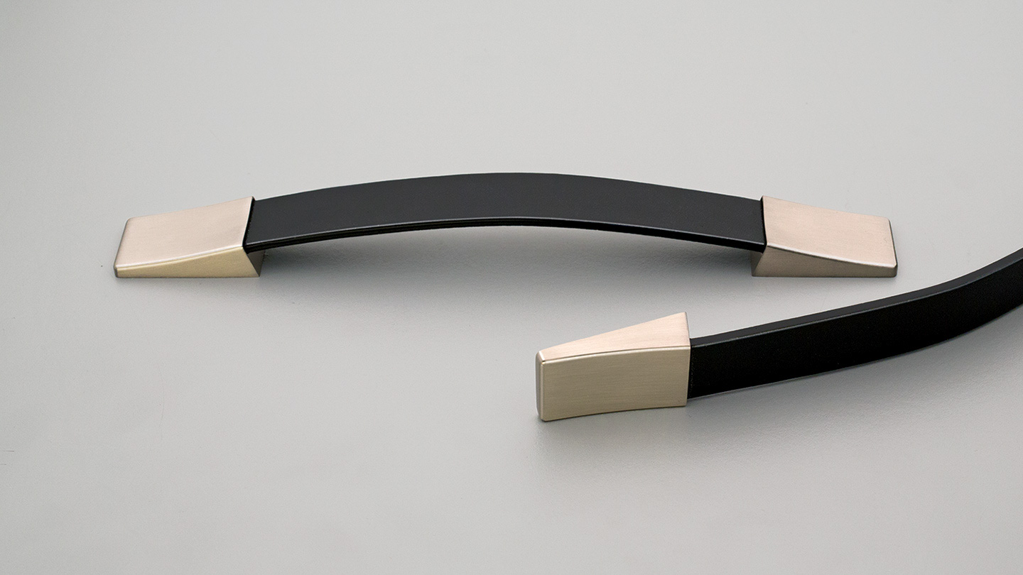 Black Leather Cabinet Handle