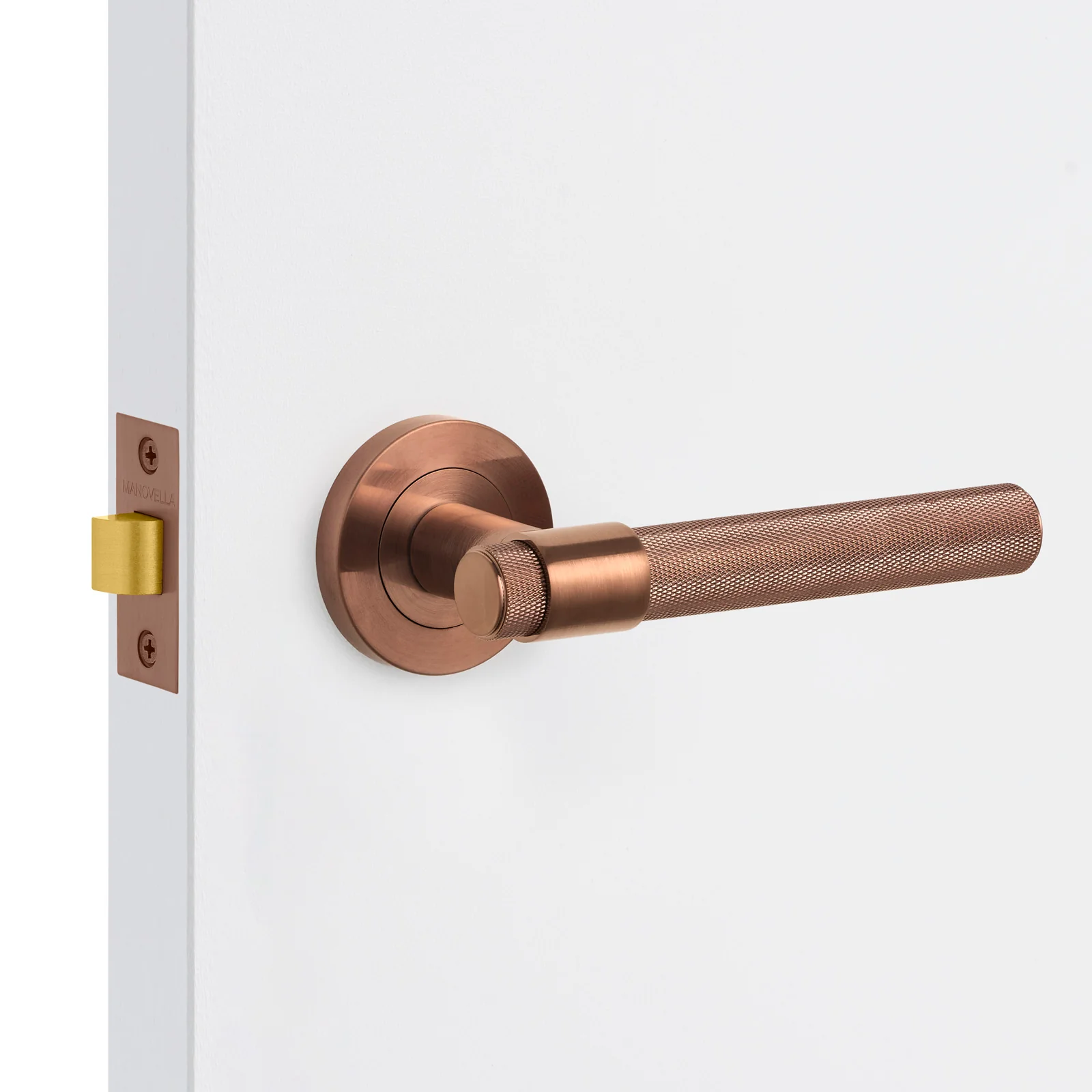 Rosedale Knurled Lever Sets Sienna Bronze
