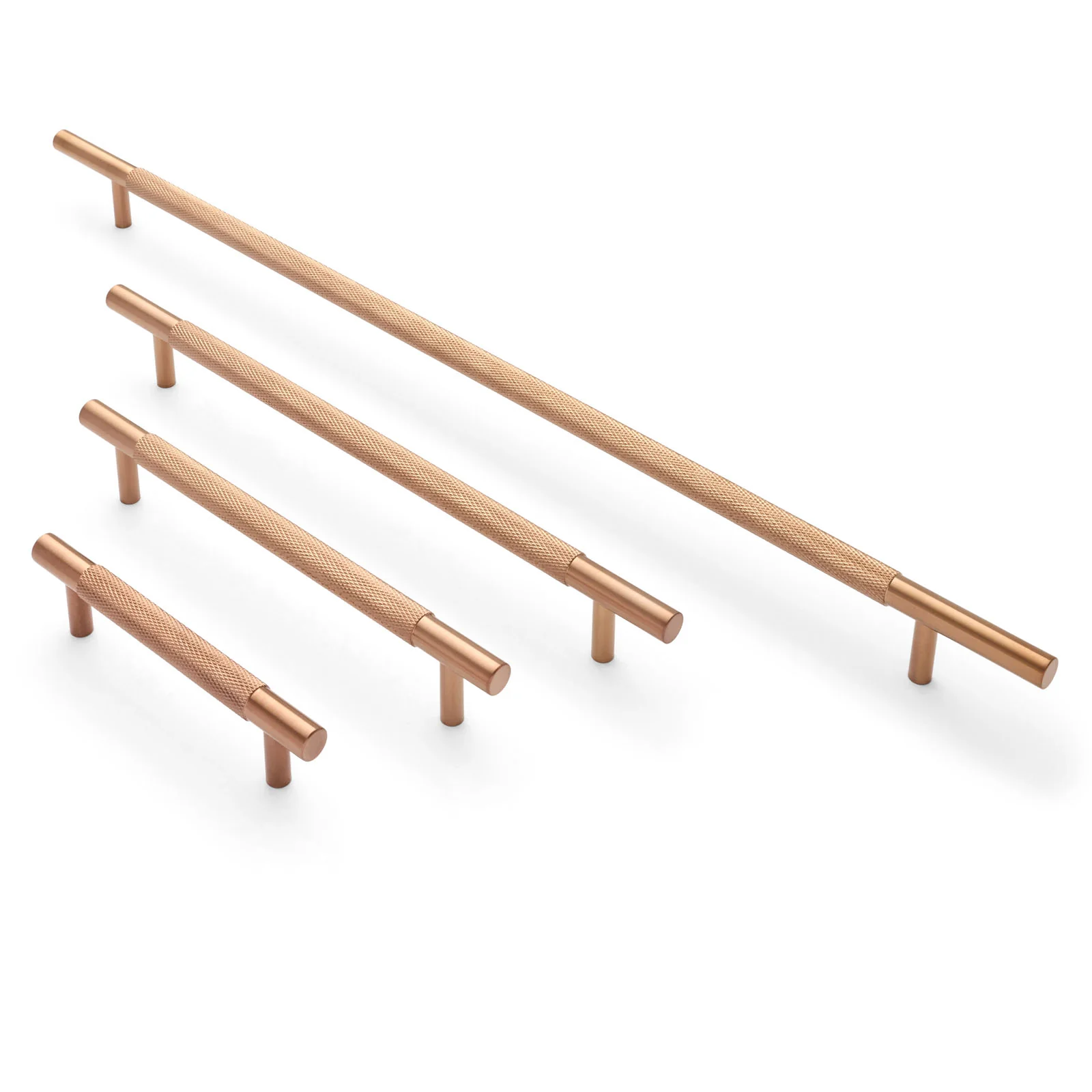 Charmian Knurled Cabinet Handles Brushed Copper PVD