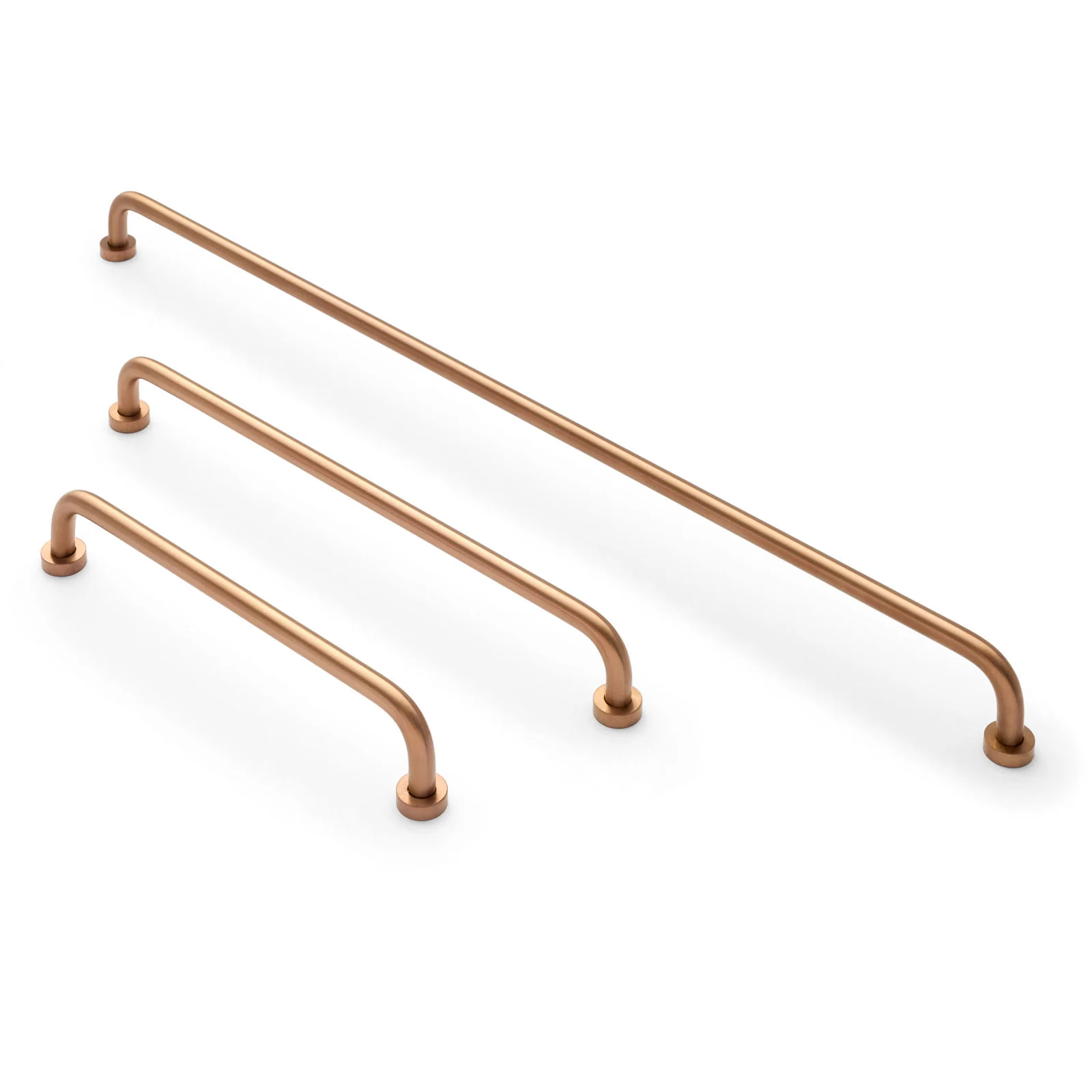 Daphne Arched Cabinet Handles Brushed Copper PVD