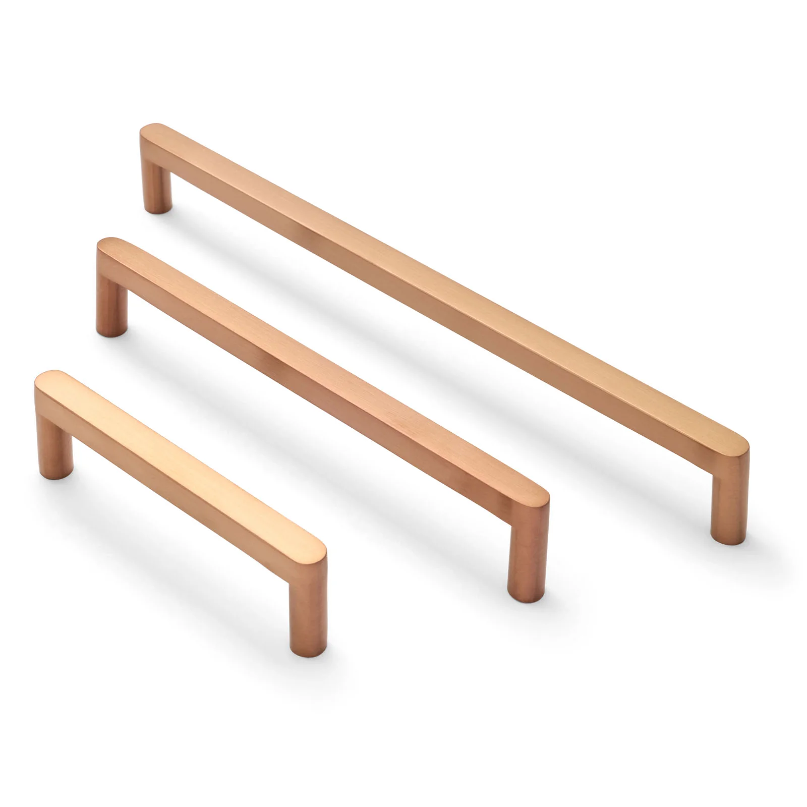 Clio Straight Profile Cabinet Handles Brushed Copper PVD