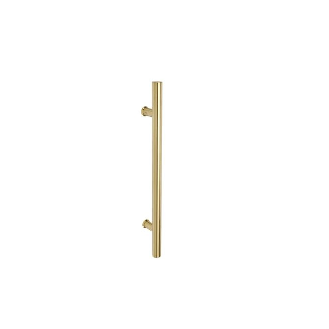 Round Profile Pull Handles in Satin Brass